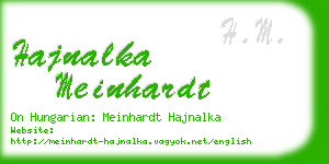 hajnalka meinhardt business card